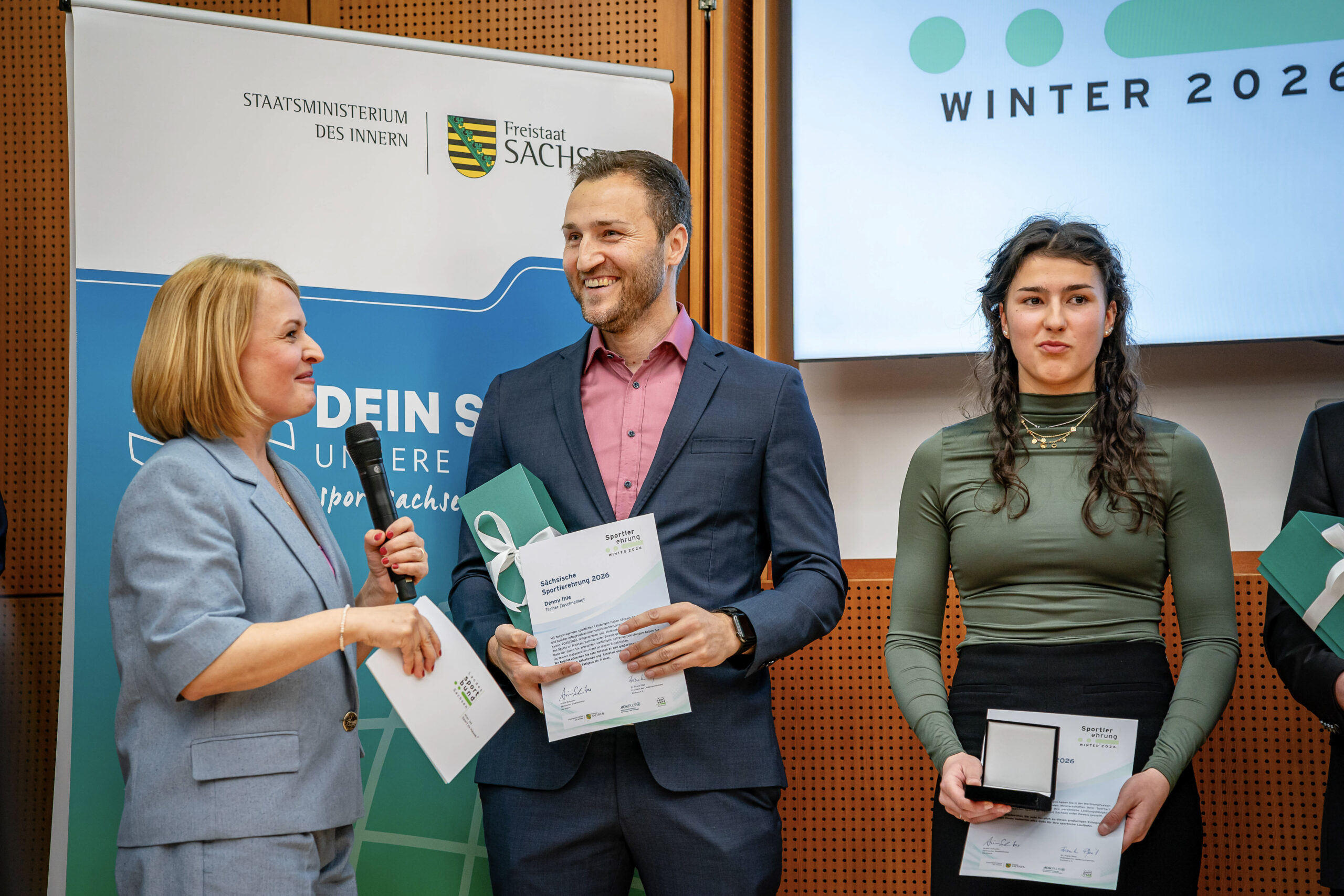Wintersportlerehrung des Sächsischen Innenministeriums in Dresden (30.03.2026)